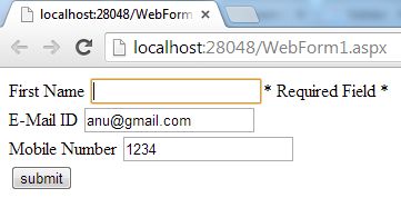 Apply jquery Validation on Asp.Net Controls